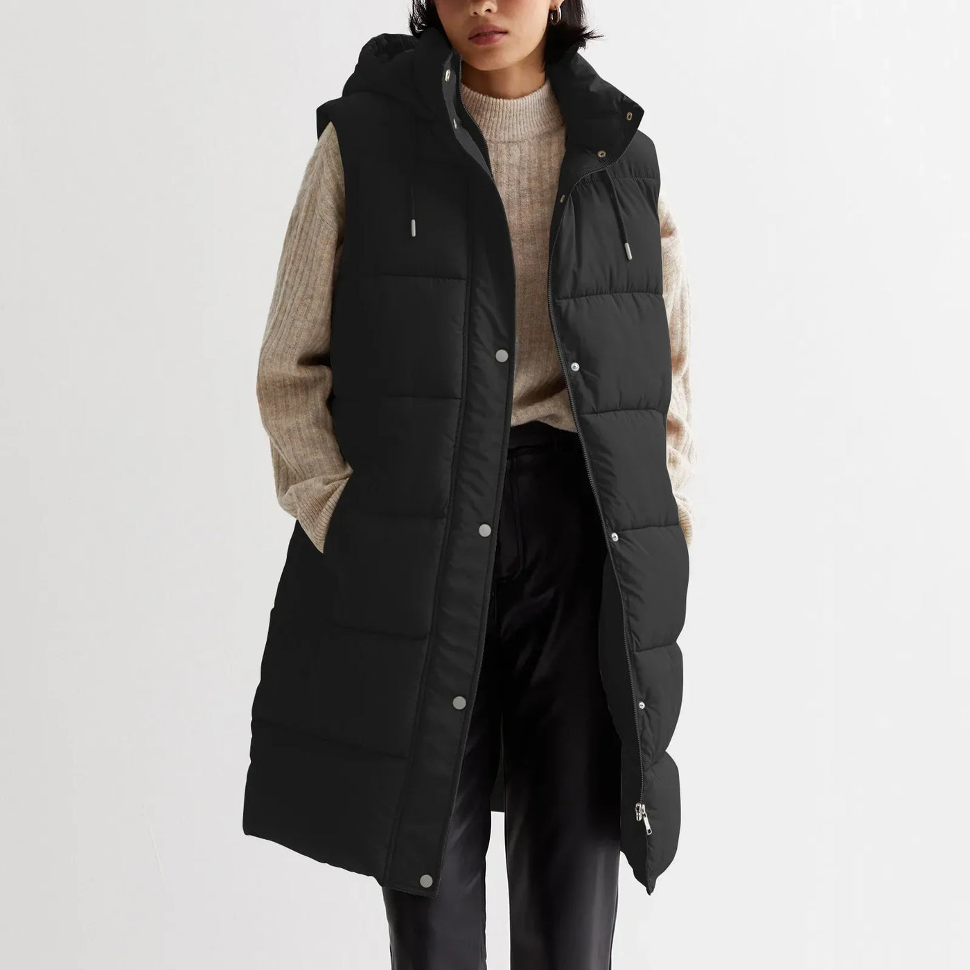 Stella | Sleeveless Hooded Parka