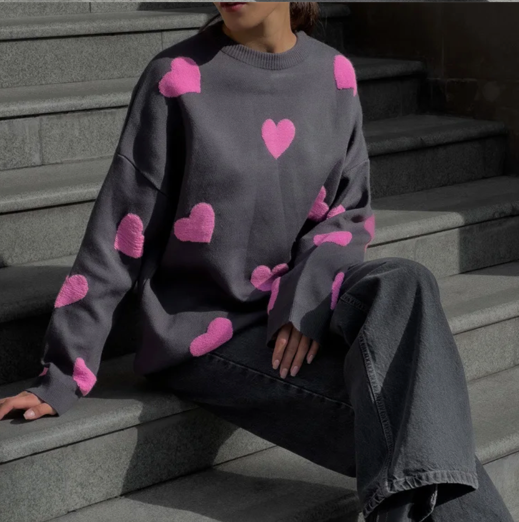 Fleur | Cute heart sweater