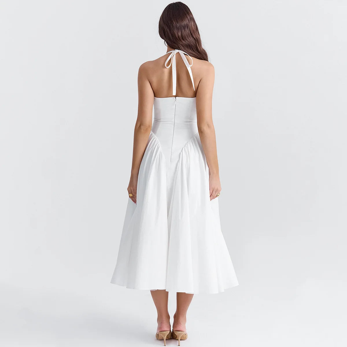 Chloe | Halter Fit & Flare Dress