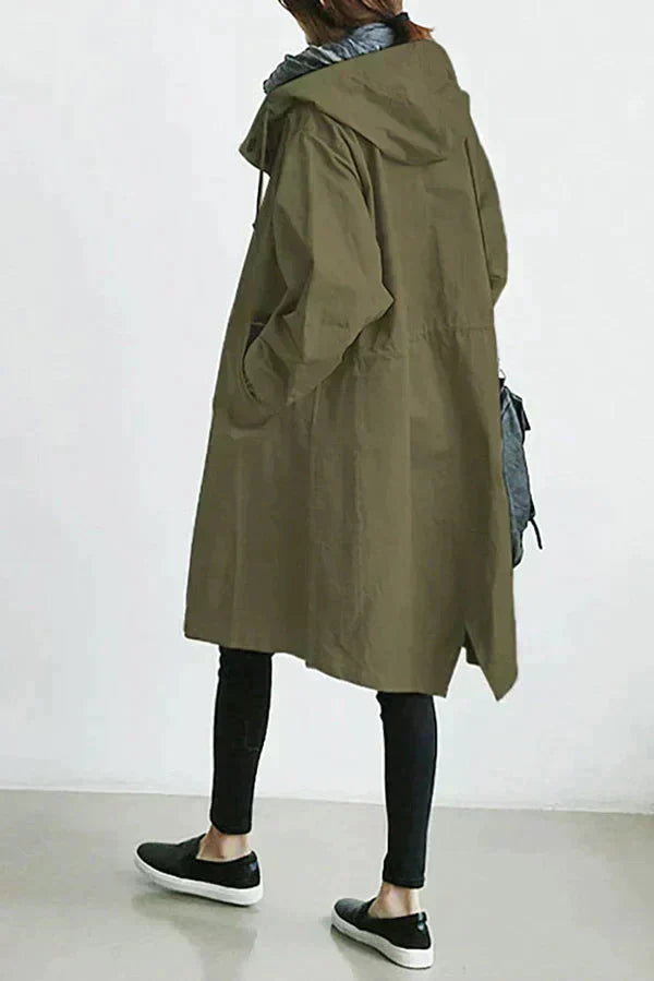 Sabina – Elegant Water-Repellent Trench Coat