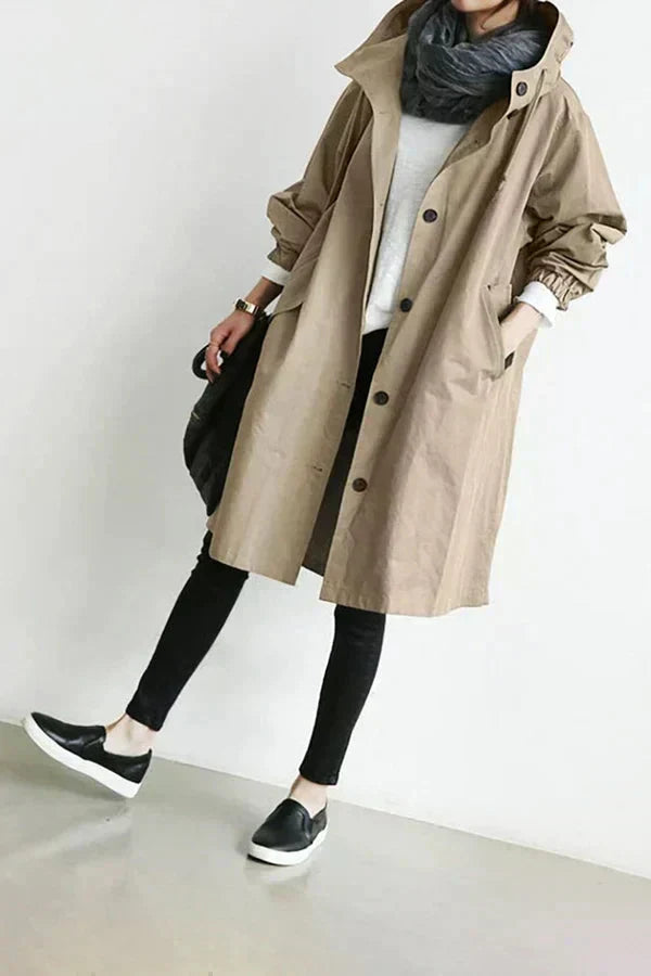 Sabina – Elegant Water-Repellent Trench Coat