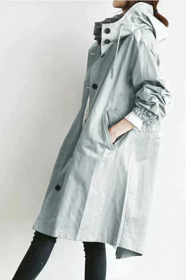 Sabina – Elegant Water-Repellent Trench Coat