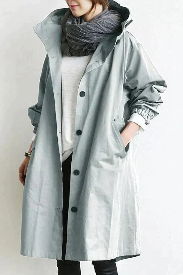 Sabina – Elegant Water-Repellent Trench Coat