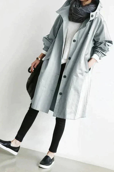 Sabina – Elegant Water-Repellent Trench Coat