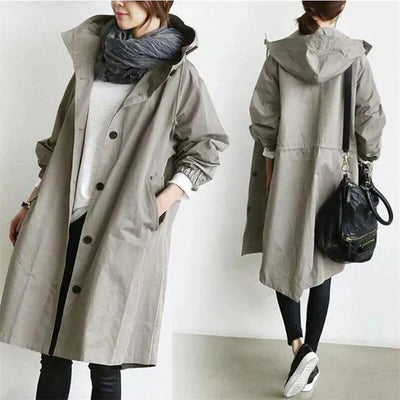 Sabina – Elegant Water-Repellent Trench Coat