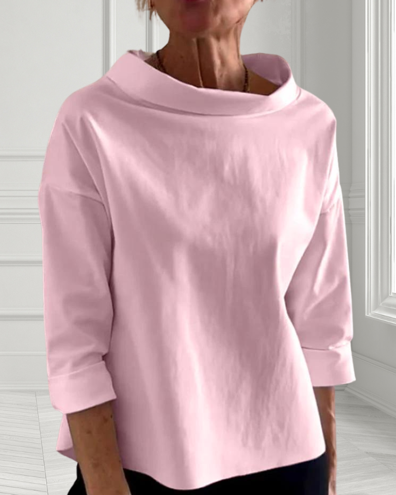 Sophia | Casual Wide Neck Top