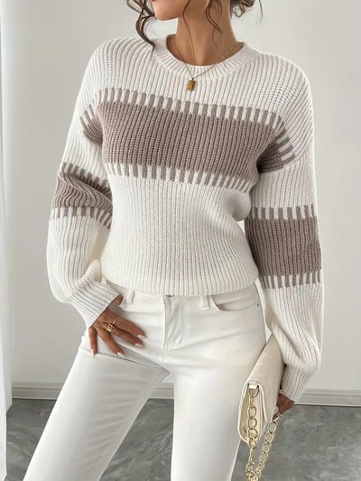 Clarisse – Long-Sleeved Round-Neck Sweater