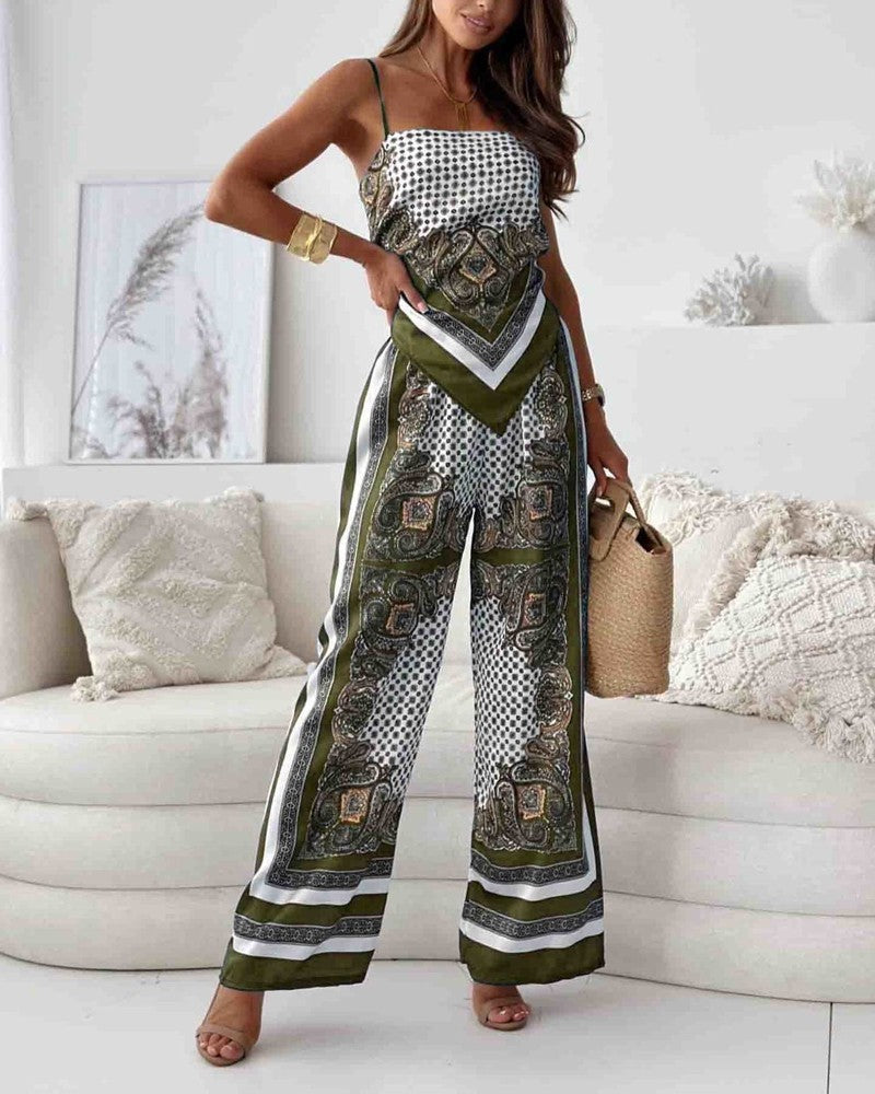 Dayana | Stylish Lace-Up Vest & Pants Set