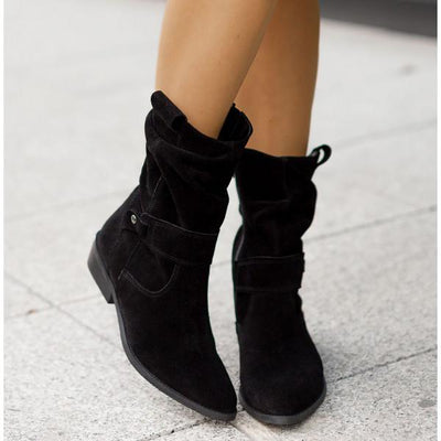 Avery – Ankle Boots with Simple Zipper and Orthopedic Comfort
