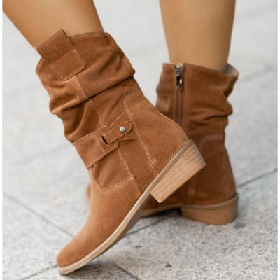 Avery – Ankle Boots with Simple Zipper and Orthopedic Comfort