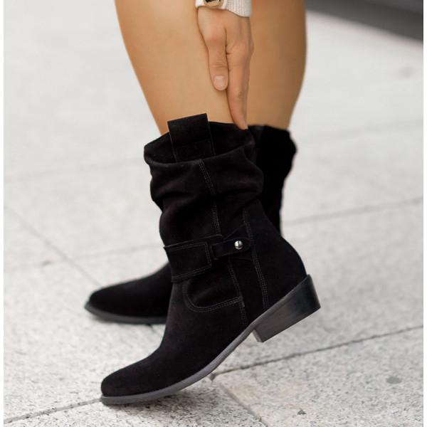Avery – Ankle Boots with Simple Zipper and Orthopedic Comfort