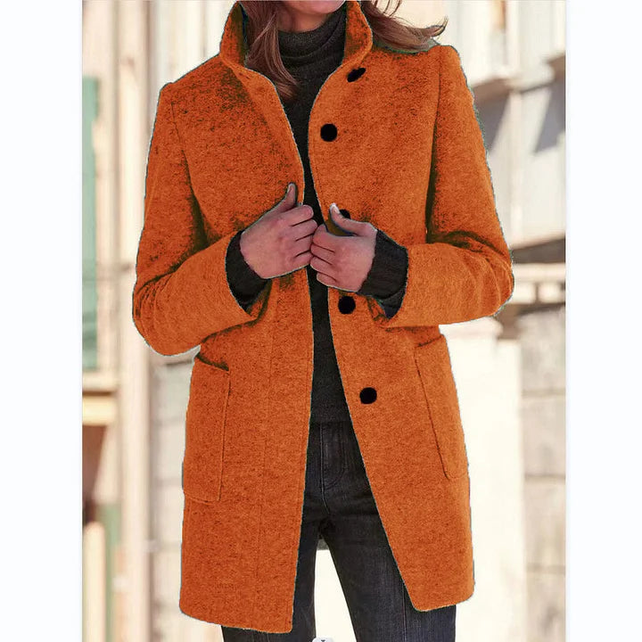 Anastasia – Long-Sleeved Coat with Windbreaker