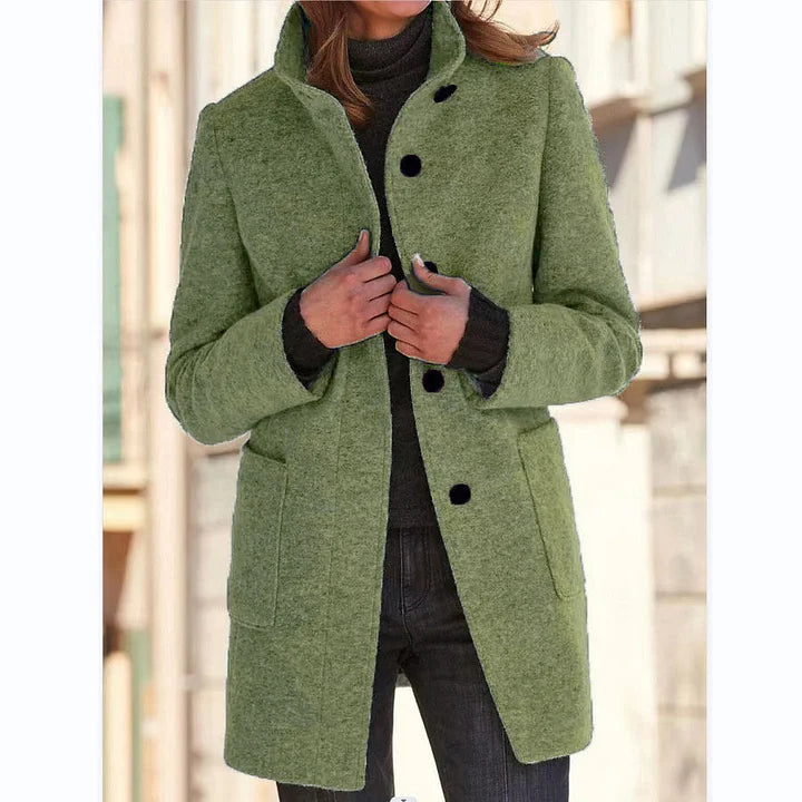 Anastasia – Long-Sleeved Coat with Windbreaker