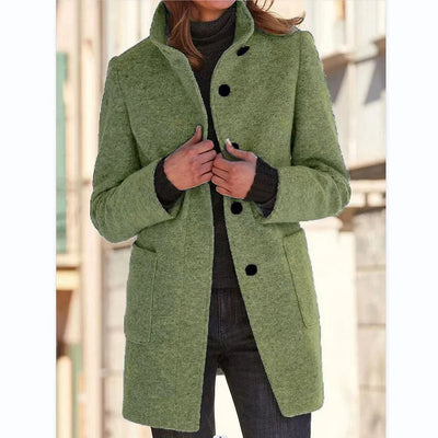 Anastasia – Long-Sleeved Coat with Windbreaker