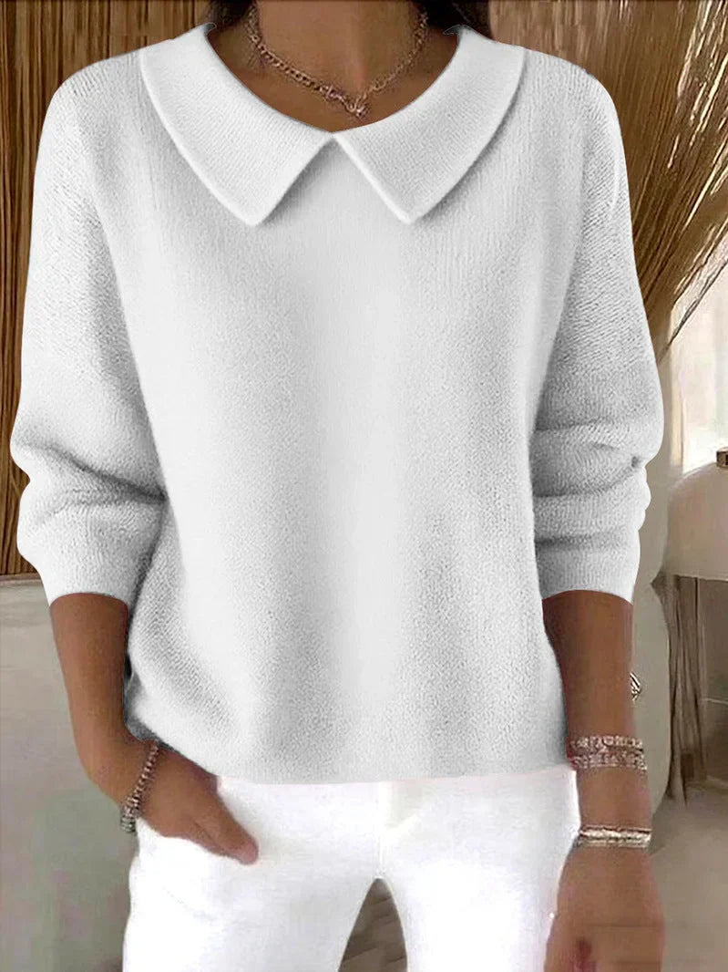 Marcelle – Comfortable Long-Sleeved Cotton Sweater