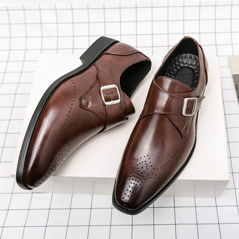 Paris Bordone Genuine Leather Dress Shoes