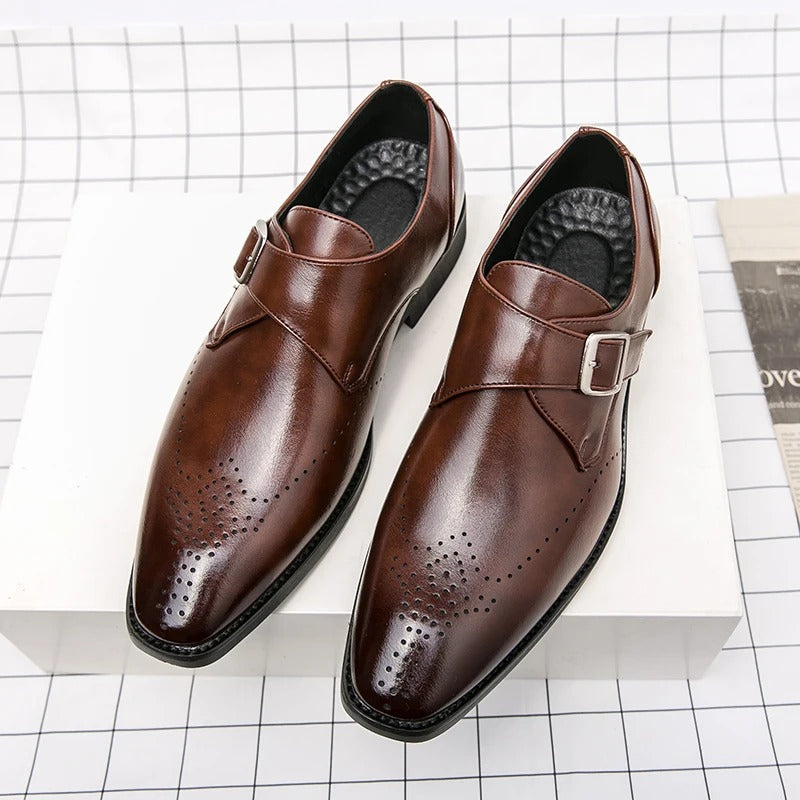 Paris Bordone Genuine Leather Dress Shoes