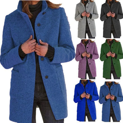 Anastasia – Long-Sleeved Coat with Windbreaker