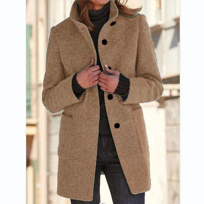Anastasia – Long-Sleeved Coat with Windbreaker