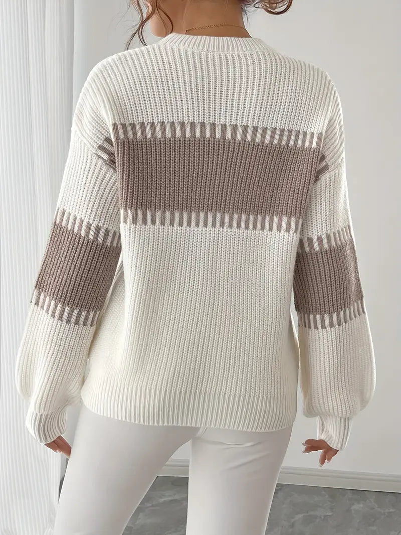 Clarisse – Long-Sleeved Round-Neck Sweater