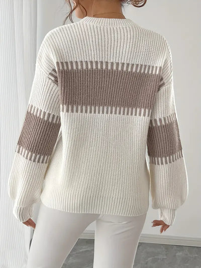Clarisse – Long-Sleeved Round-Neck Sweater