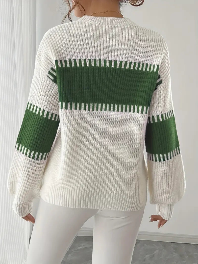 Clarisse – Long-Sleeved Round-Neck Sweater