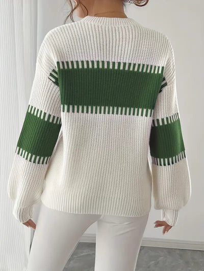 Clarisse – Long-Sleeved Round-Neck Sweater