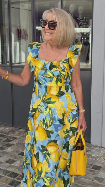 Sophia | Lemon Print Tunic Dress