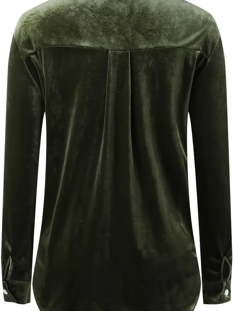 Maelis – Long Sleeve Shirt With Front Pockets