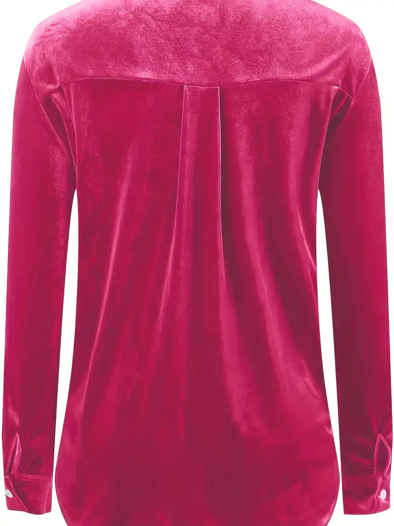 Maelis – Long Sleeve Shirt With Front Pockets