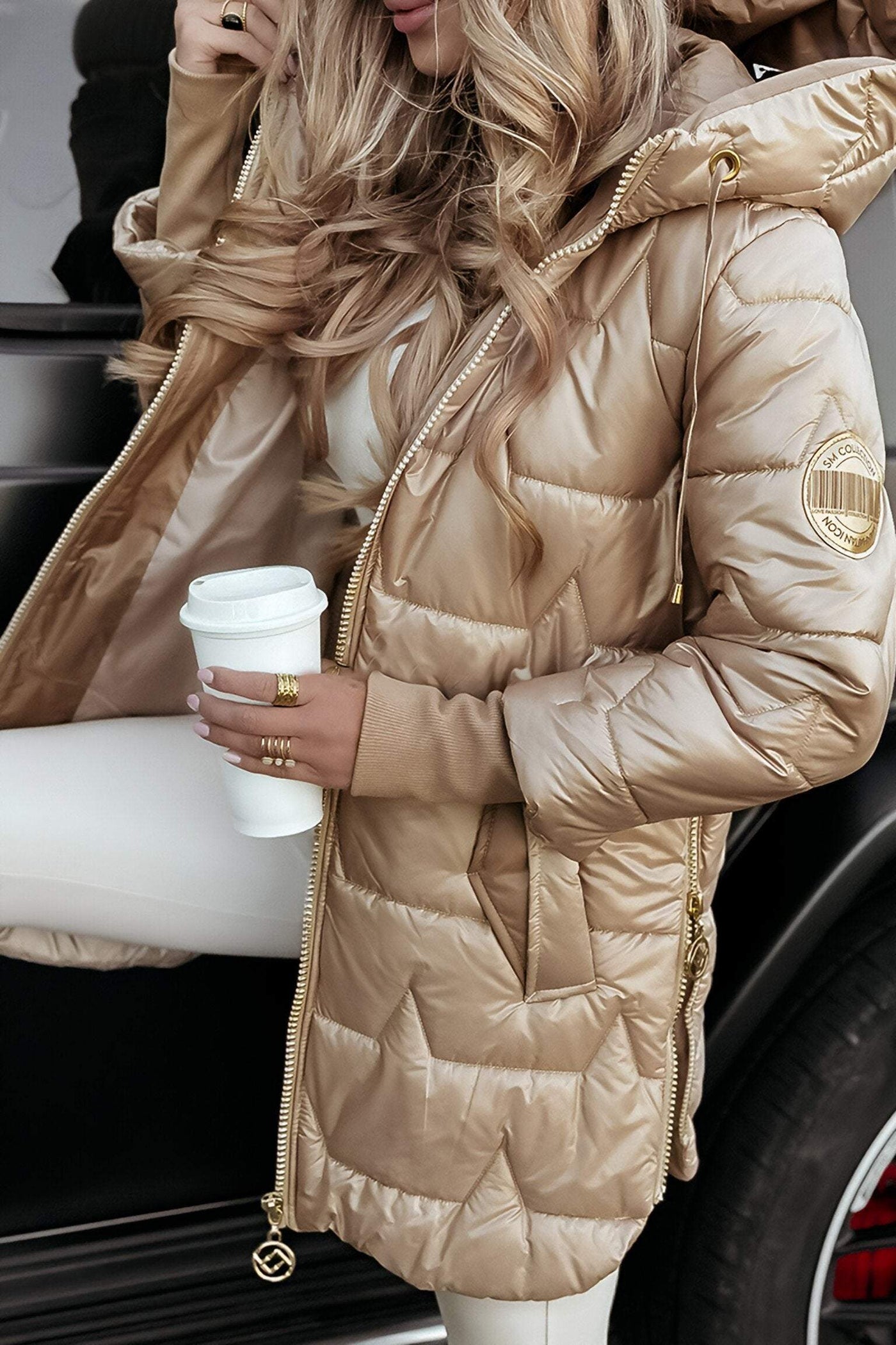 Madeline Luxe Quilted Hooded Jacket