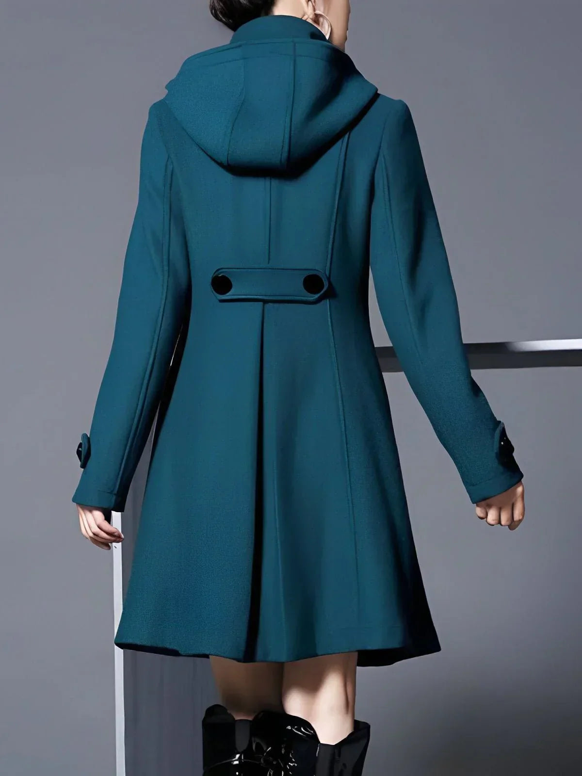 Claire | Hooded Scarf Dress Jacket