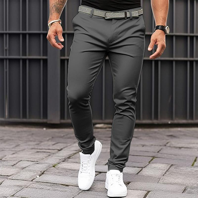 Men's Business Casual Solid Color Suit Pants