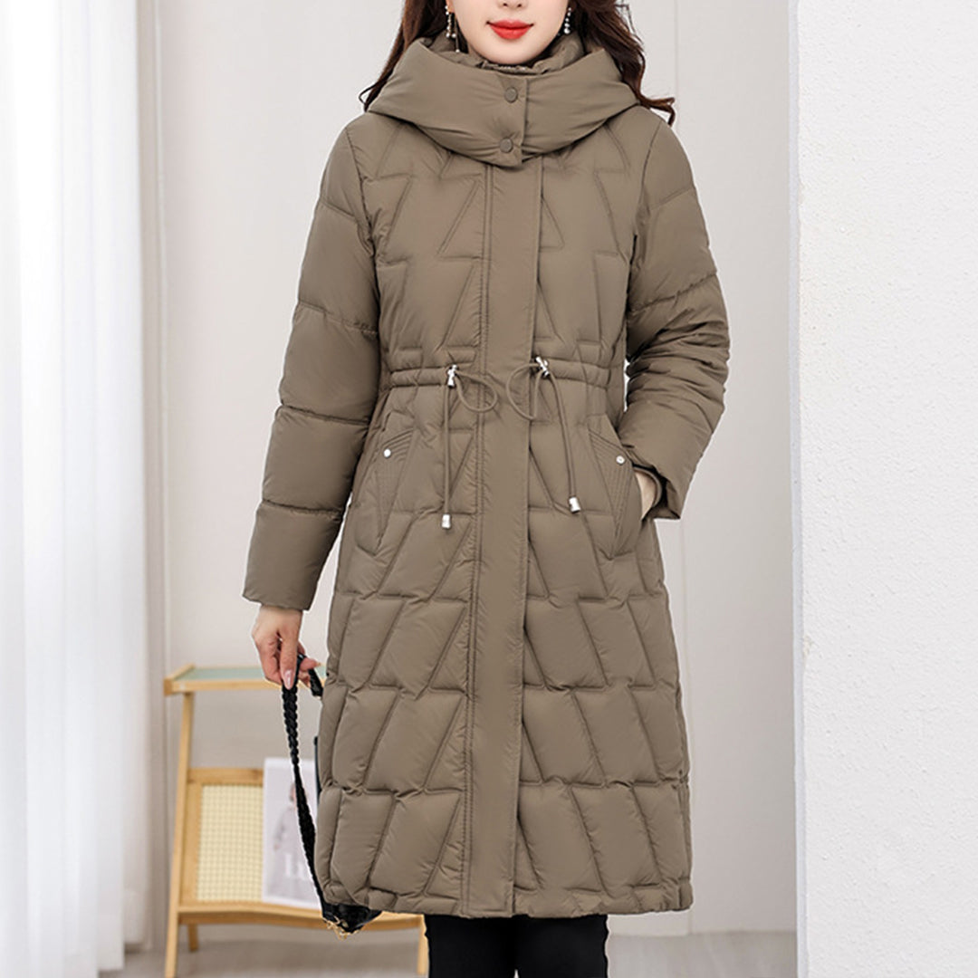 Eleanor| Quilted Winter Coat with Hood