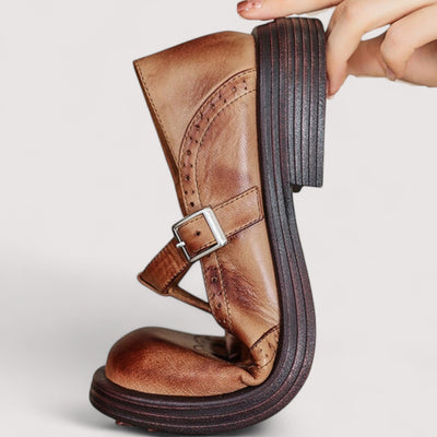 Louisa - Elegant Leather Mary Jane Shoes