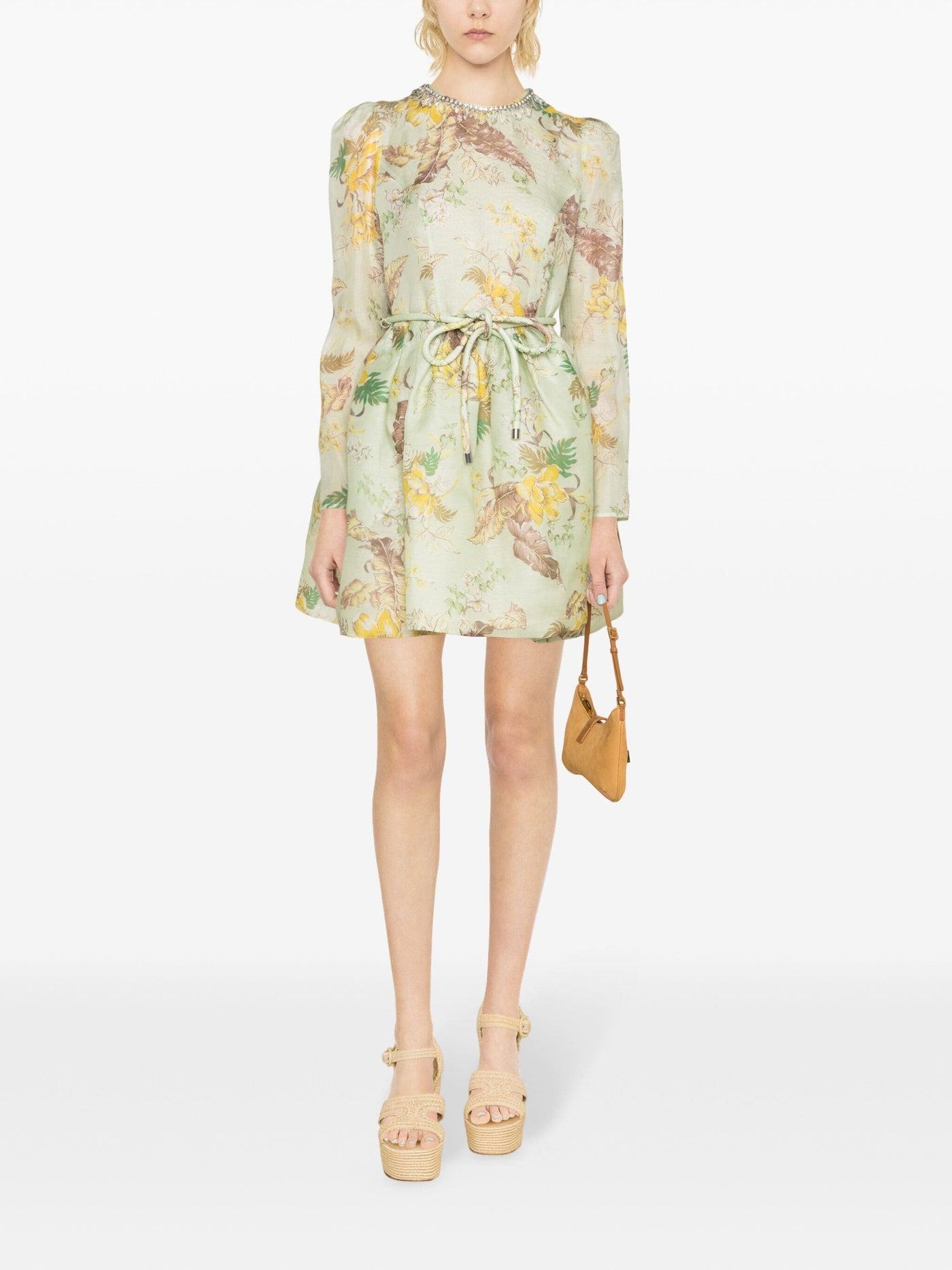 Matilda/ Floral Silk Tulip Dress