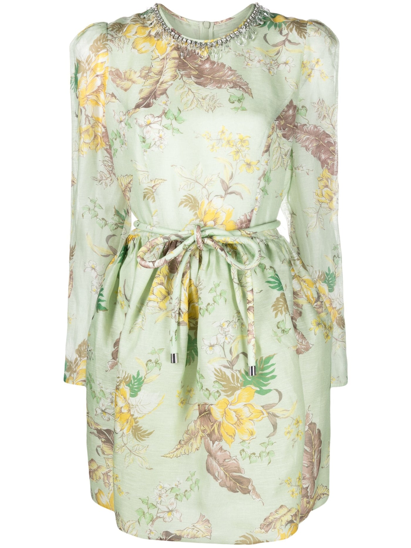 Matilda/ Floral Silk Tulip Dress